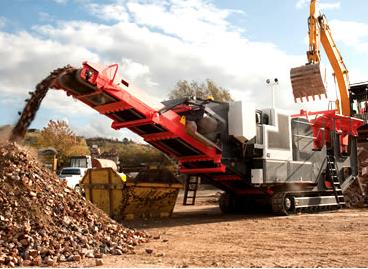 固廢處理設(shè)備移動(dòng)破碎站